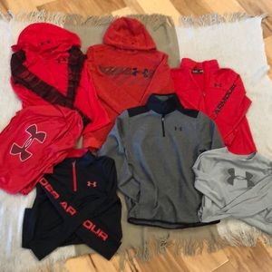 Lot of boys UA tops